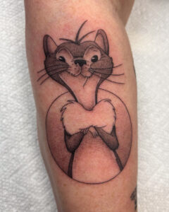 Sam Lott Brass Eagle Tattoo Peoria Fine Line Rikki-Tikky-Tavi Mongoose