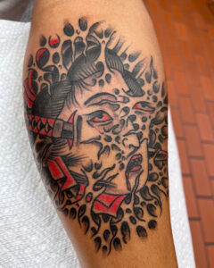 Terry Lessard Brass Eagle Tattoo Traditional Japanese Back Piece