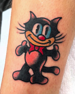 Terry Lessard Brass Eagle Tattoo Traditional Felix the Cat